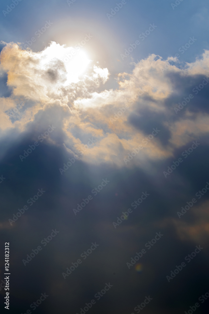 Beautiful Beam of light and the clouds in Guatemala Beautiful Beam of light and the clouds in Guatemala