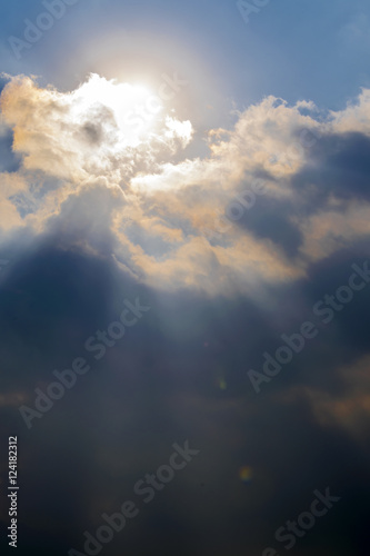 Beautiful Beam of light and the clouds in Guatemala