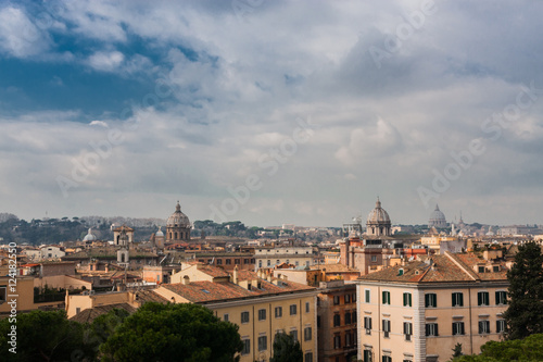 Beautiful panorama of Rome