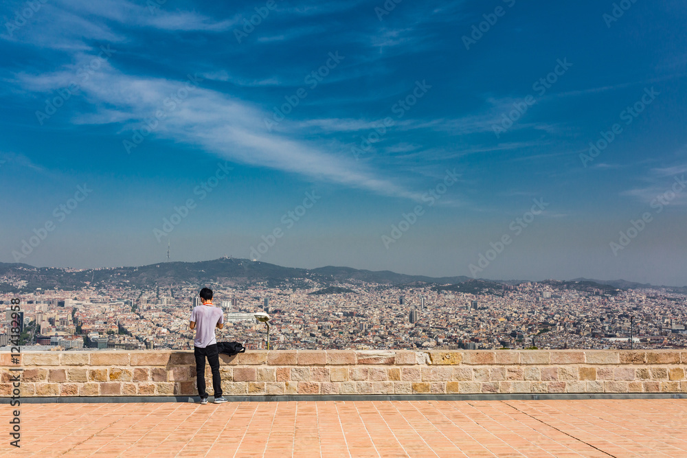 City landscape in Barcelona