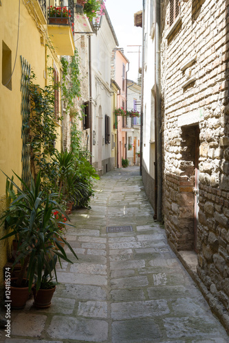 Classic village street in abruzzo italy © Marco Rimola