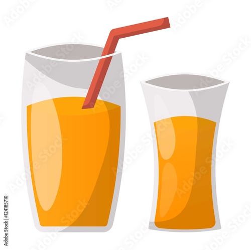 Glass of orange juice