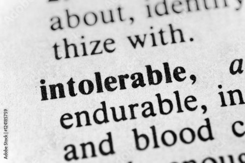 Intolerable