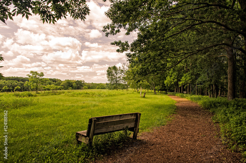 фотографія Park Bench, Effigy Mounds National Monumet, Iowa