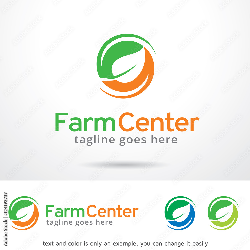 Farm Center Logo Template Design Vector