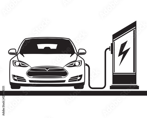 Electric car and filling station
