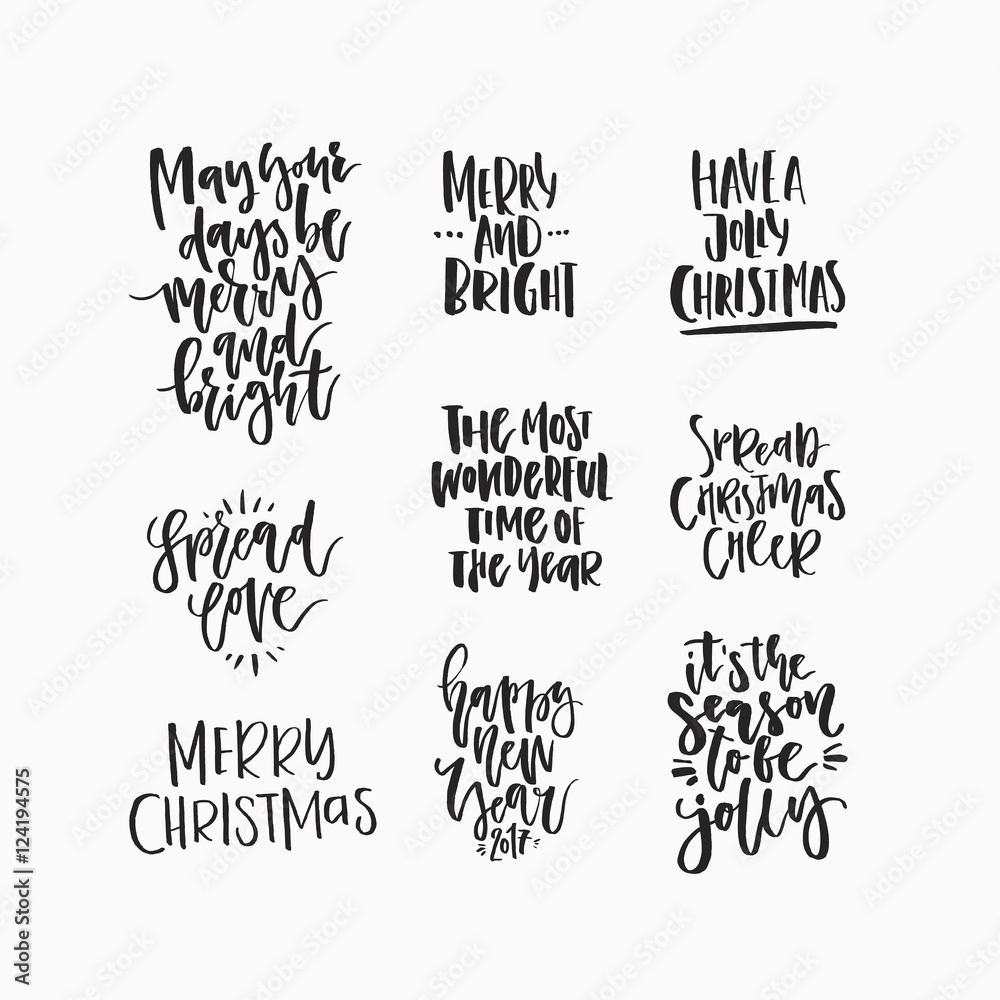 Handdrawn Christmas Lettering Handdrawn Christmas Lettering
