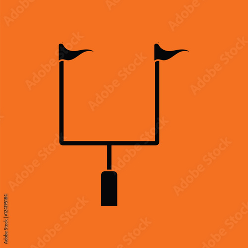 American football goal post icon
