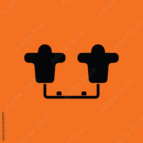 American football  tackling sled icon