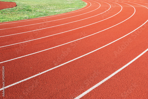 running track in sport field