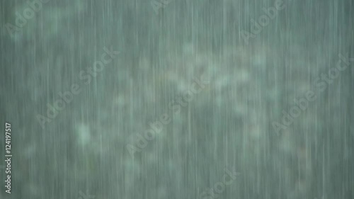 Close up of heavy downpour rain photo