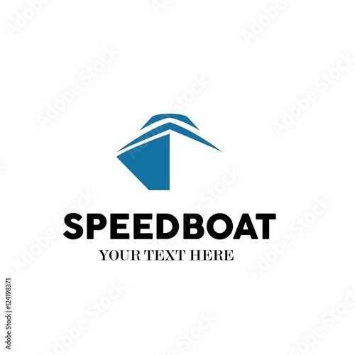 Speed Boat Vector Logo Design