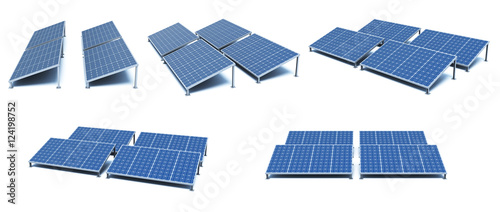 Power plant using renewable solar energy. Solar Panels.