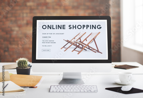 Shopping Online Shopaholics E-Commerce E-Shopping Concept