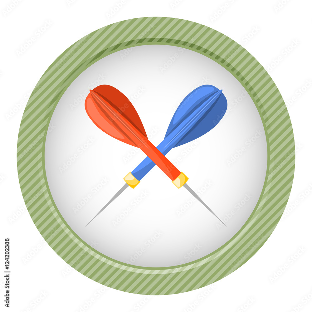 Dart colorful icon Dart colorful icon