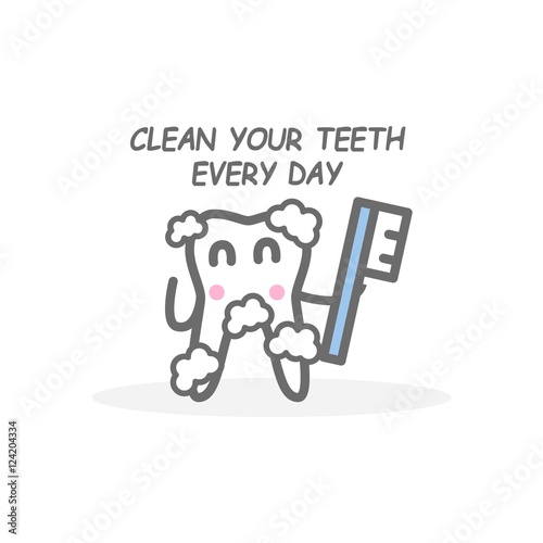 Simple Healthy Poster. Teeth Health