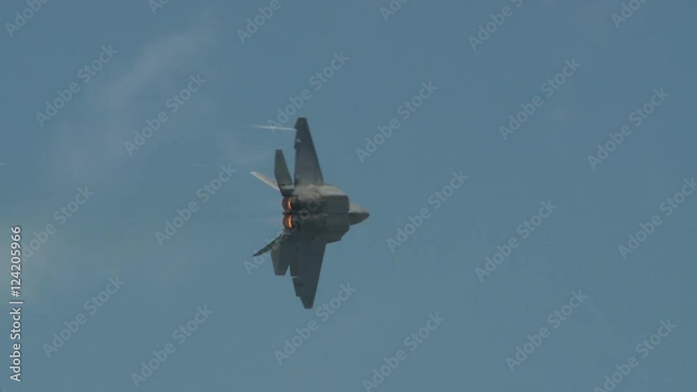 Tracking shot of military aircraft flying mid air in sky Tracking shot of military aircraft flying mid air in sky