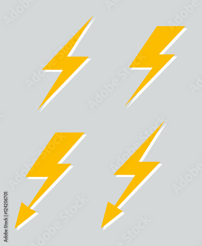 Set of four vector lightnings