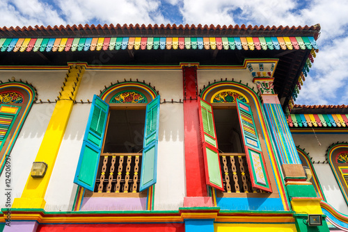 Photography Colorful House of Tan Teng Niah in Little India, Singapore
