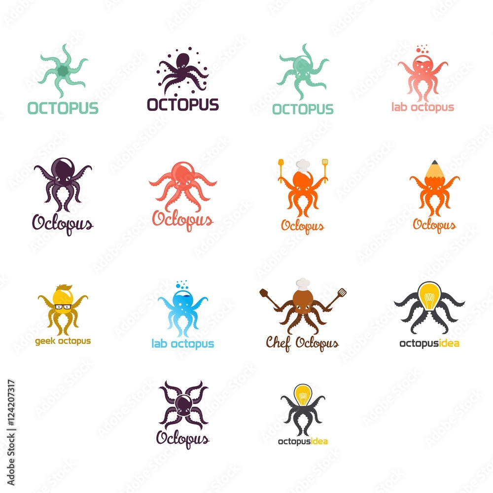 Octopus Logo Templates 
