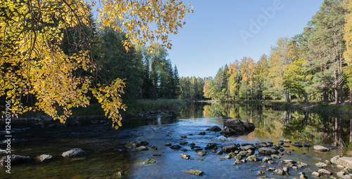 Sunshine river in autumn © Conny Sjostrom