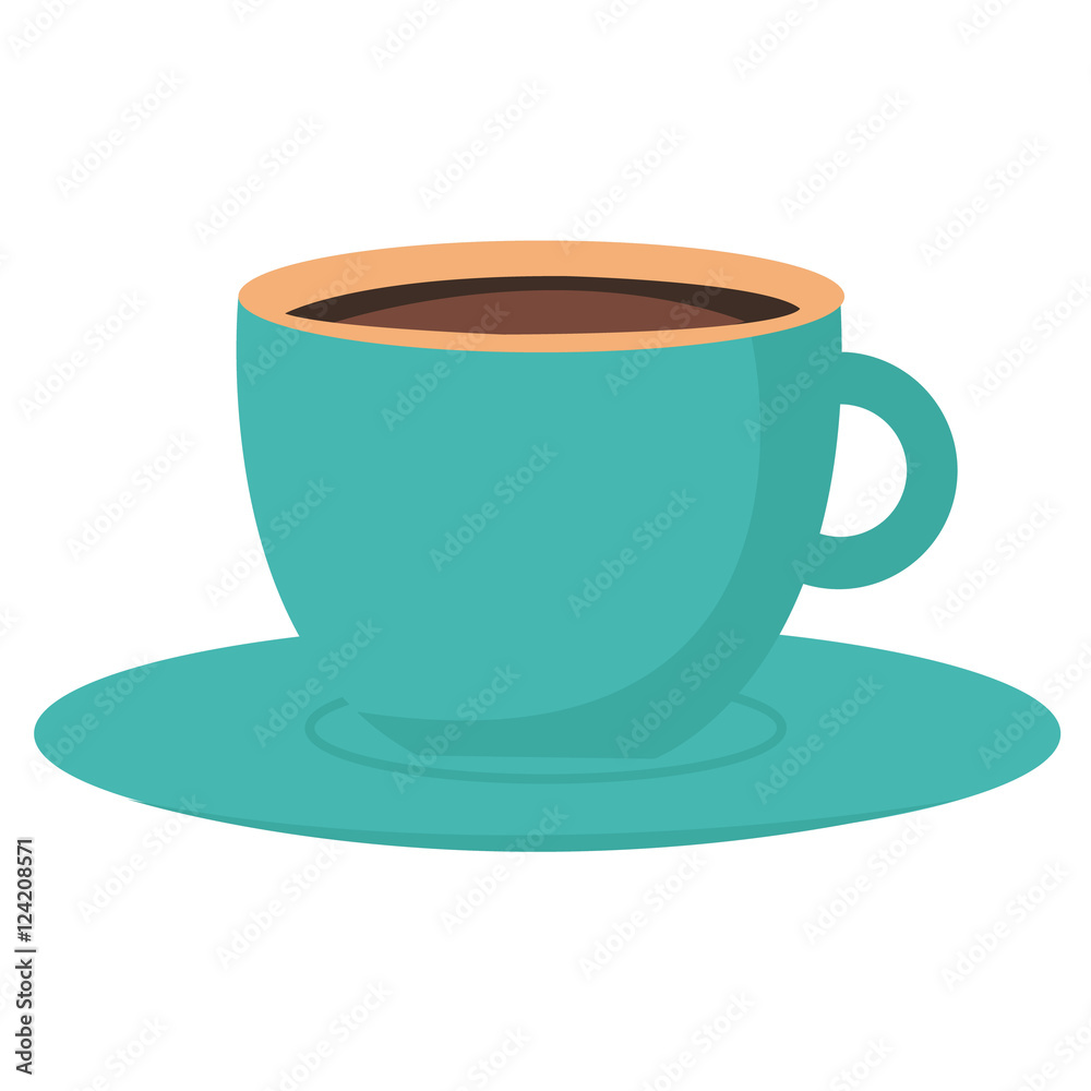 Coffee cup with steam vector illustration, design element, icon, background Coffee cup with steam vector illustration, design element, icon, background