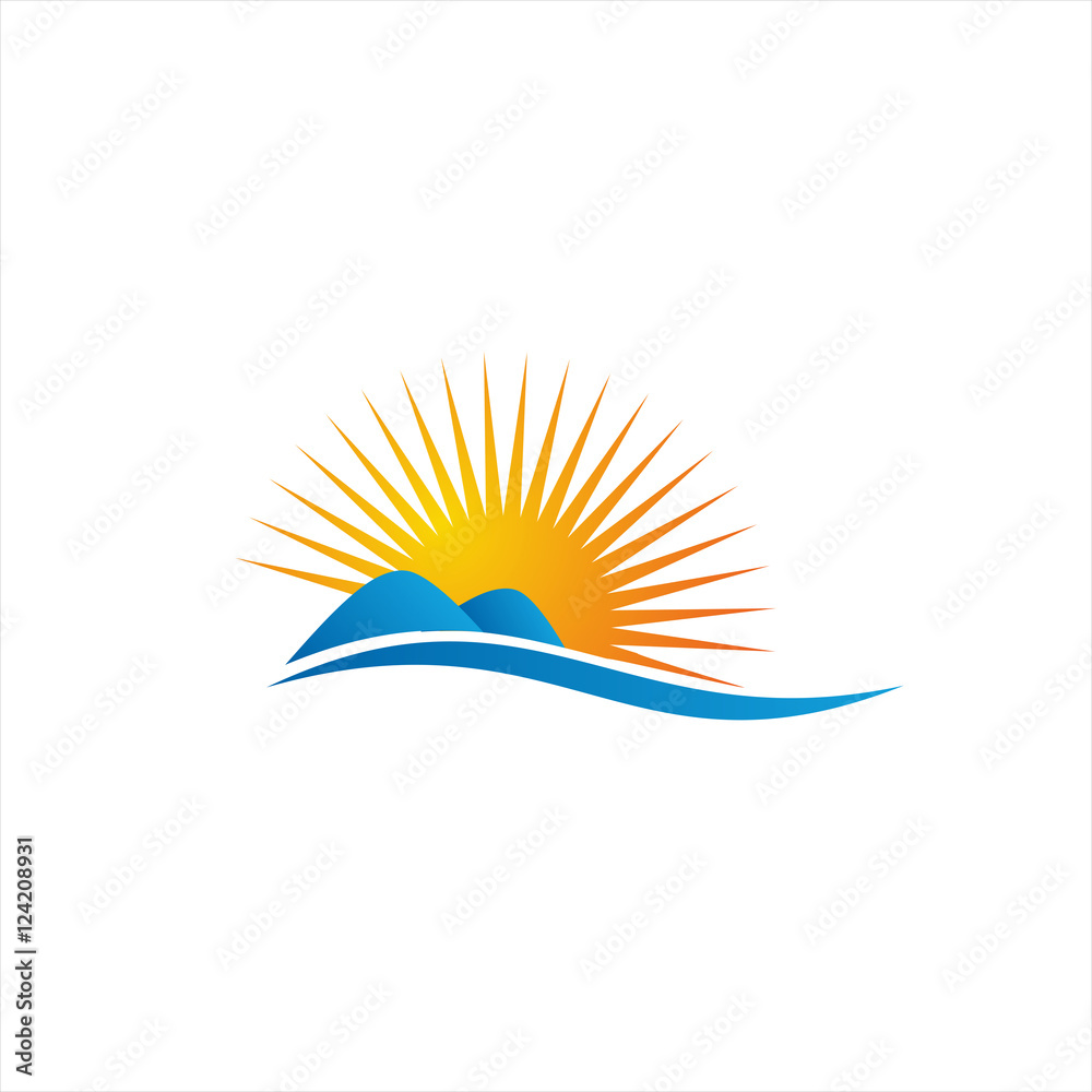 Obraz premium Travel Sun logo