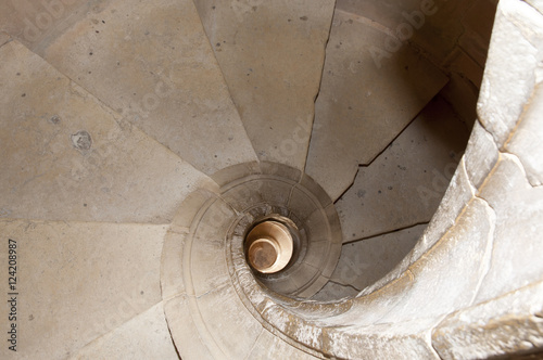 Spiral Staircase in Convent of Christ - Tomar - Portugal