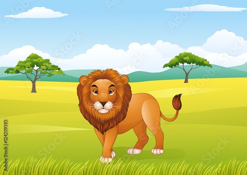 Cartoon lion mascot



