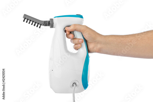Steam cleaner in hand