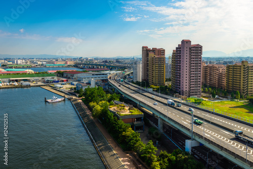 都市風景 日本 高速道路