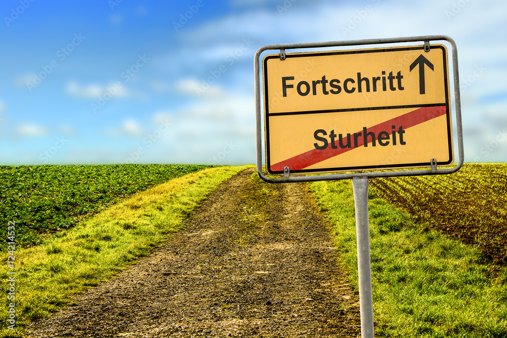 Fototapeta premium Schild 177 - Fortschritt