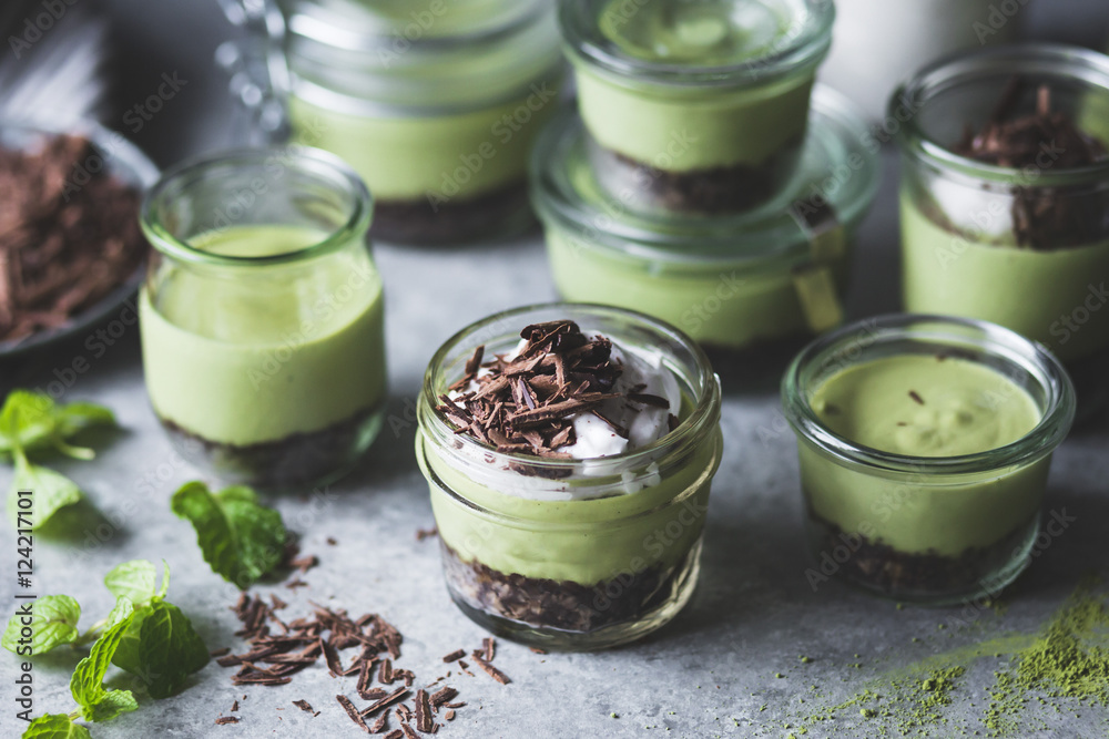 no-bake matcha mint grasshopper pies in jars no-bake matcha mint grasshopper pies in jars