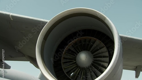 Wallpaper Mural Close up of airplane turbine spinning Torontodigital.ca