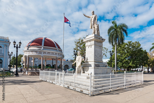 Marti Park and Statue of Jose Marti in Cienfuegos, Cuba photo
