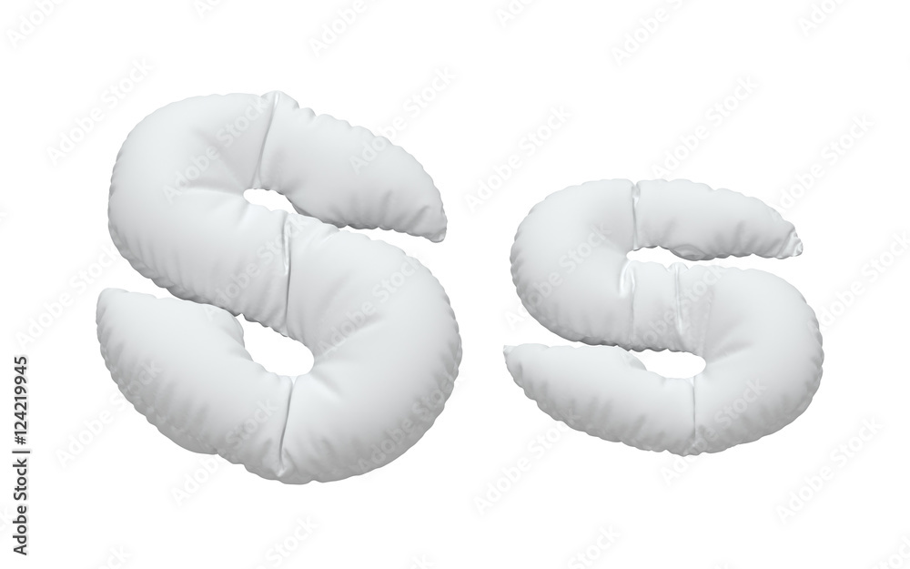 White pillow font. White pillow font.