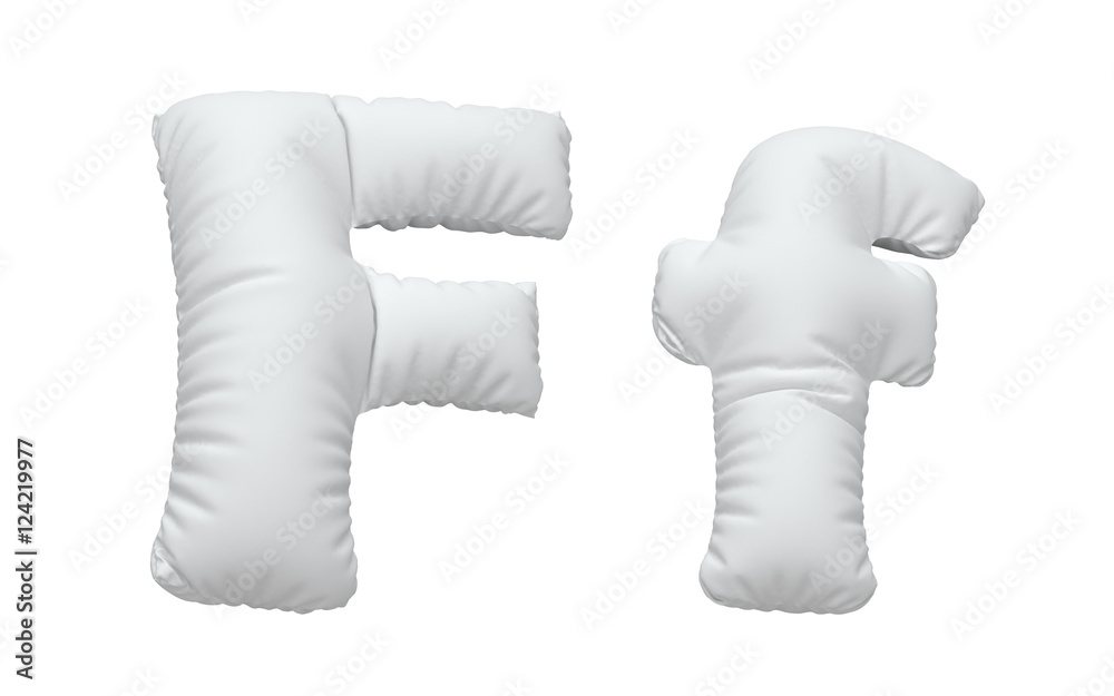 White pillow font.