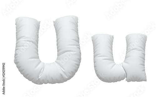 White pillow font.