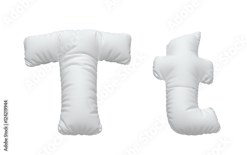 White pillow font.