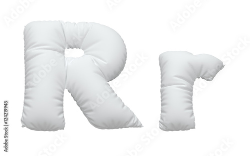 White pillow font.