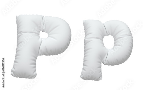 White pillow font.