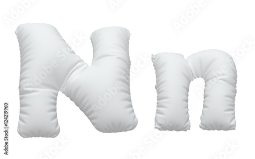 White pillow font.