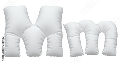 White pillow font.