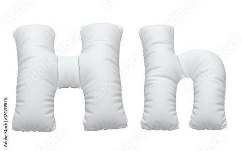 White pillow font.