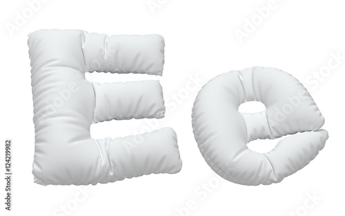 White pillow font.