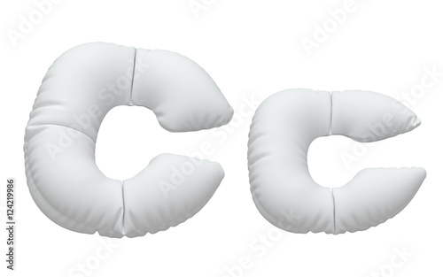 White pillow font.