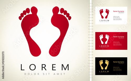 Footprint vector logo