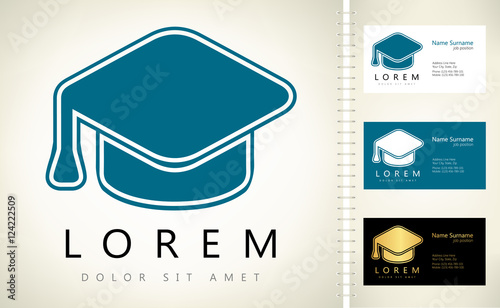 Graduation hat logo
