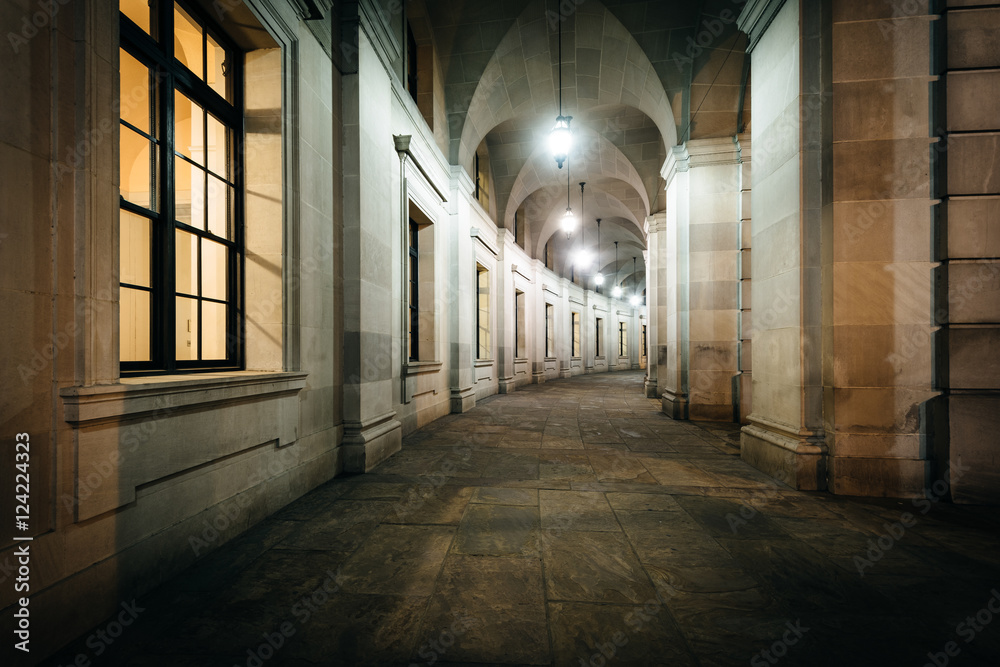 Exterior corridor of the Ronald Reagan Building and Internationa