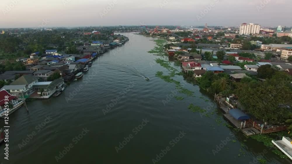 aerial view of koh kred pathum thani out skirt bangkok thailand aerial view of koh kred pathum thani out skirt bangkok thailand